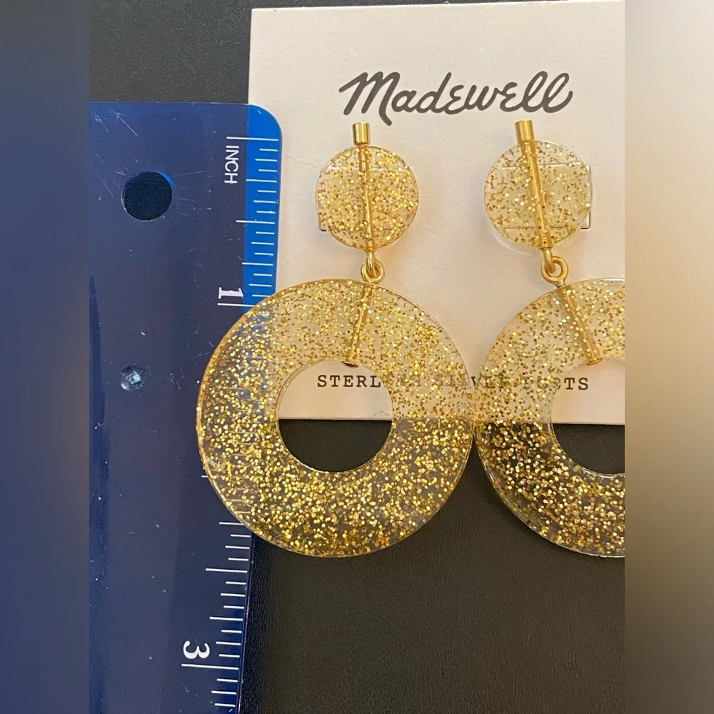 New Madewell circle statement earrings